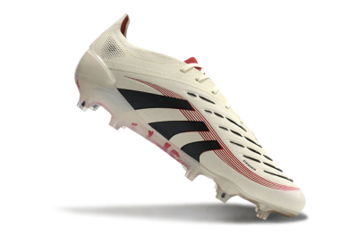Unisex Adidas Predator Elite 2025 Goal Hunter FG Football Boots - Beige/Black/Red