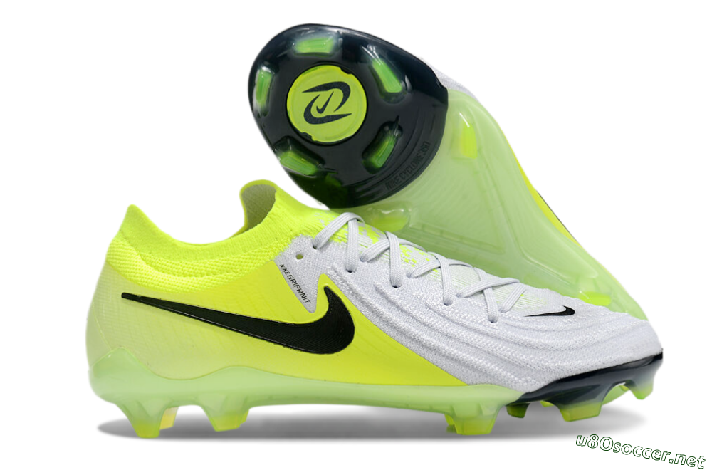 Men's Nike Phantom Luna Elite FG Football Boots - Grey/Yellow/Black 1