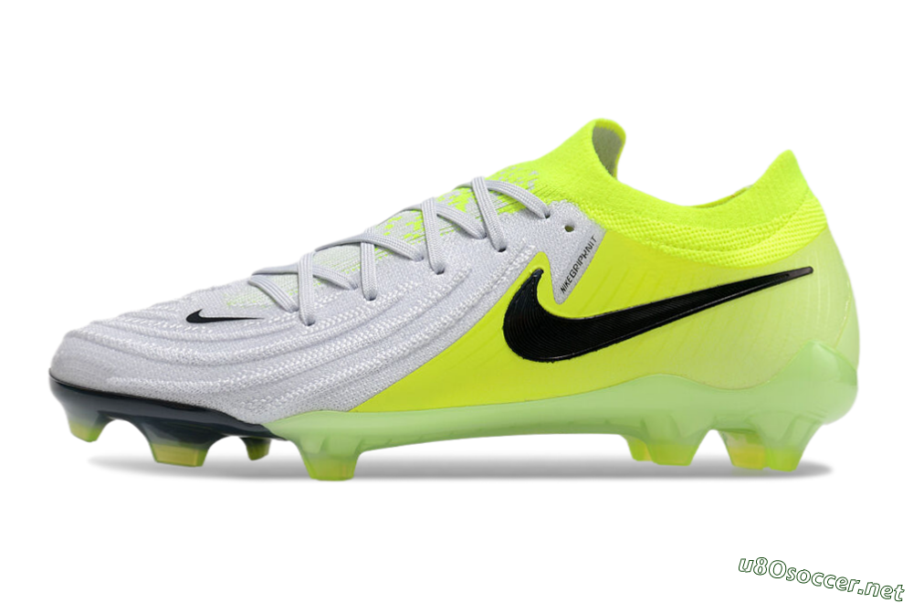 Men's Nike Phantom Luna Elite FG Football Boots - Grey/Yellow/Black 2