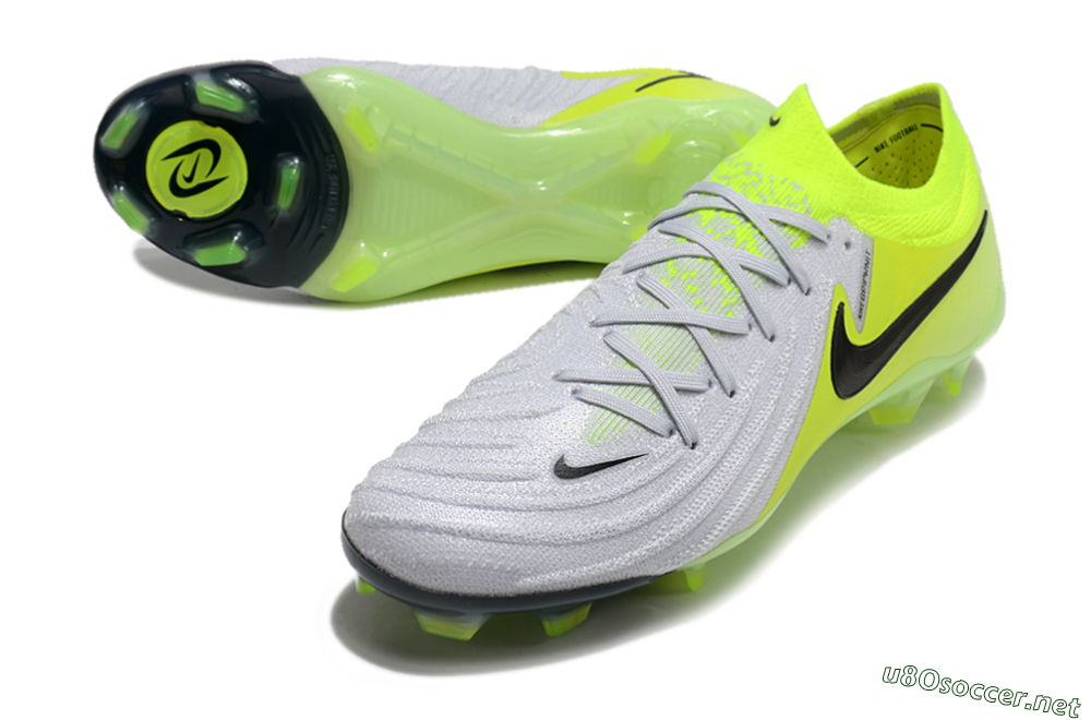 Men's Nike Phantom Luna Elite FG Football Boots - Grey/Yellow/Black 0