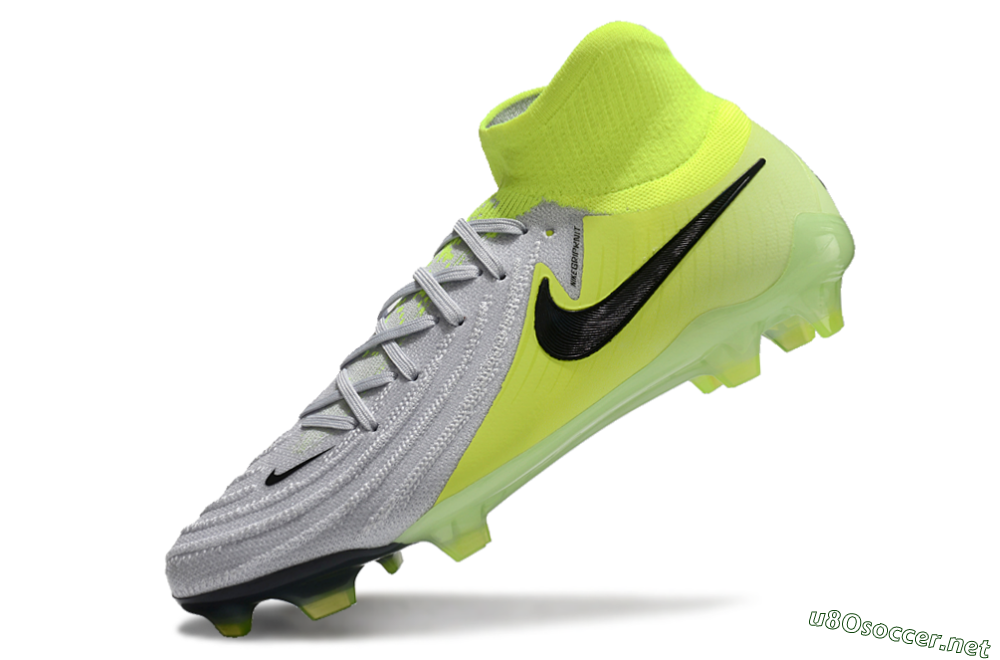 Men's Nike Phantom Luna Elite FG Football Boots - Grey/Yellow/Black 5