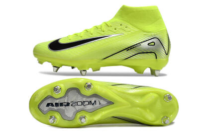 Men's Nike Air Zoom Mercurial Superfly 10 Elite SG Football Boots - Yellow/Silver/Black