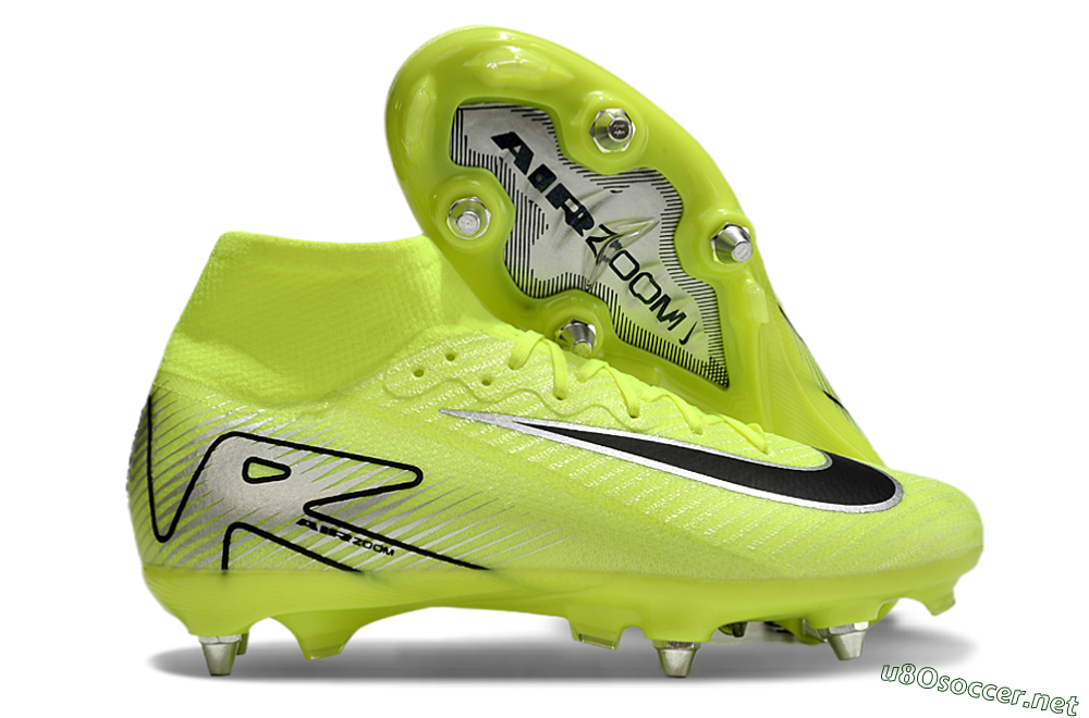 Men's Nike Air Zoom Mercurial Superfly 10 Elite SG Football Boots - Yellow/Silver/Black 2