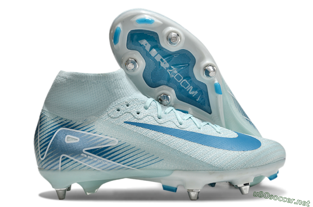 Men's Nike Air Zoom Mercurial Superfly 10 Elite SG Football Boots - Jade/Blue/White 1