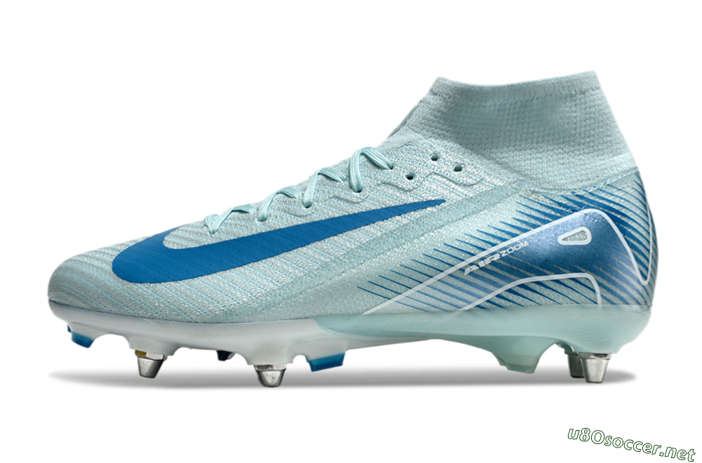 Men's Nike Air Zoom Mercurial Superfly 10 Elite SG Football Boots - Jade/Blue/White 2