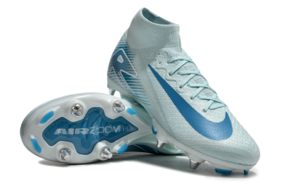 Men's Nike Air Zoom Mercurial Superfly 10 Elite SG Football Boots - Jade/Blue/White