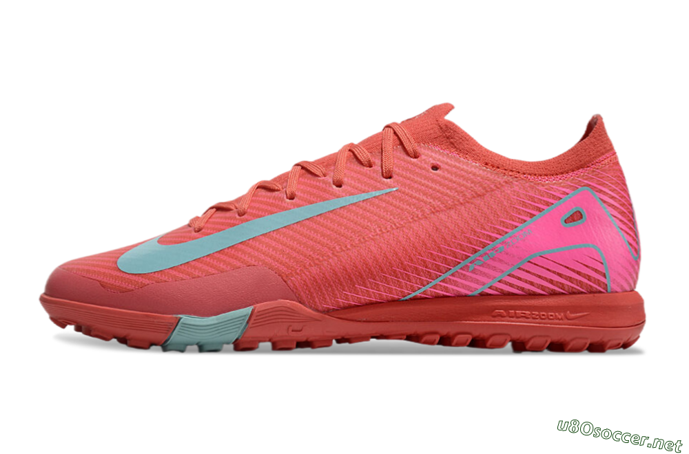 Unisex Nike Air Zoom Mercurial Vapor 16 Elite TF Football Shoes - Red/Jade/White 0