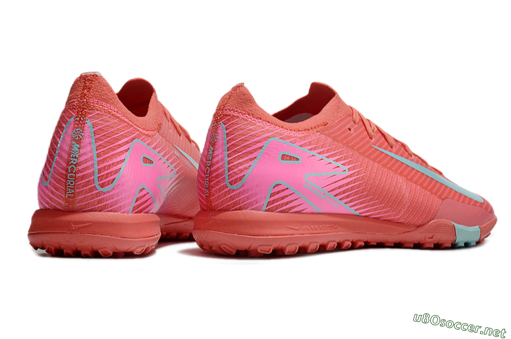Unisex Nike Air Zoom Mercurial Vapor 16 Elite TF Football Shoes - Red/Jade/White 6