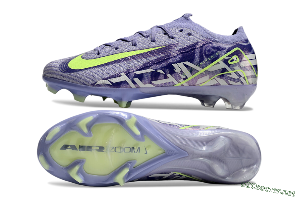 Unisex Nike Air Zoom Mercurial Vapor 16 Elite FG Football Boots - Purple/Yellow/White 6