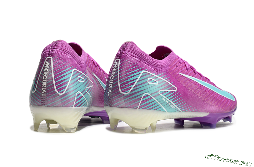 Unisex Nike Air Zoom Mercurial Vapor 16 Elite FG Football Boots - Purple/Mint 6