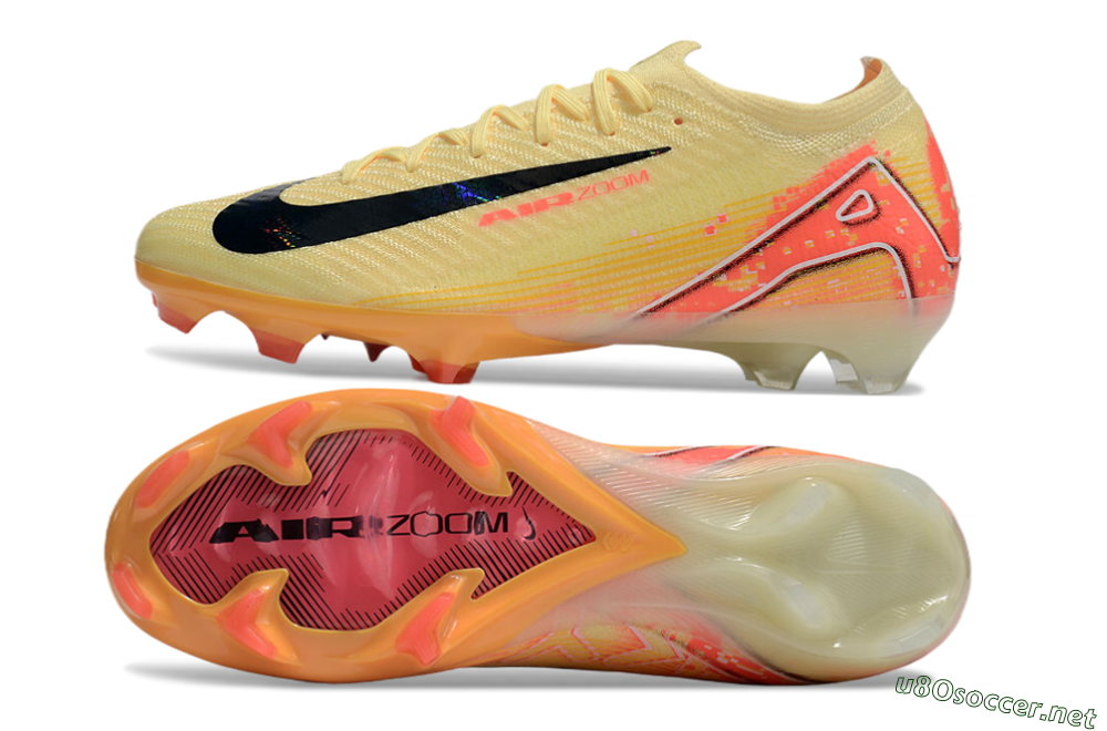 Men's Nike Air Zoom Mercurial Vapor 16 Elite FG Football Boots - Yellow/Black/Pink 1