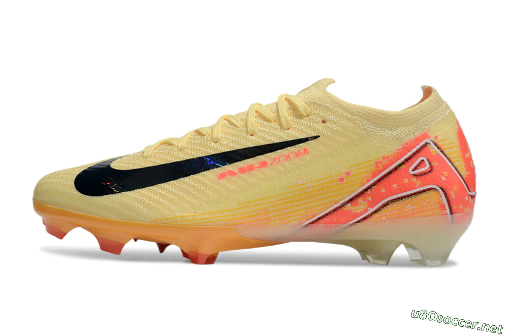 Men's Nike Air Zoom Mercurial Vapor 16 Elite FG Football Boots - Yellow/Black/Pink 0