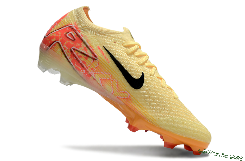 Men's Nike Air Zoom Mercurial Vapor 16 Elite FG Football Boots - Yellow/Black/Pink 4