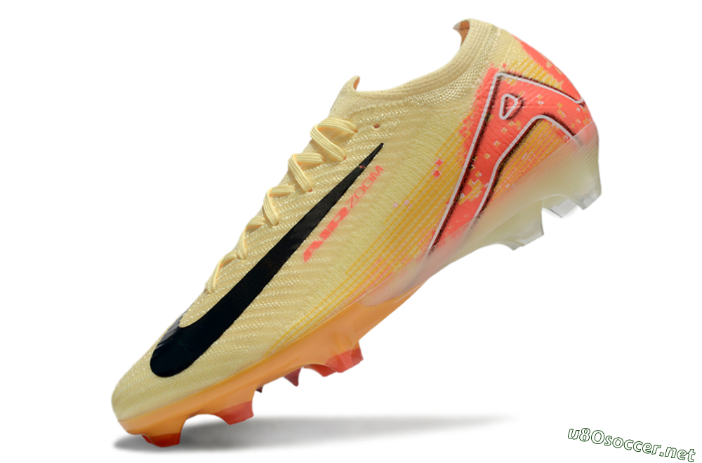 Men's Nike Air Zoom Mercurial Vapor 16 Elite FG Football Boots - Yellow/Black/Pink 5