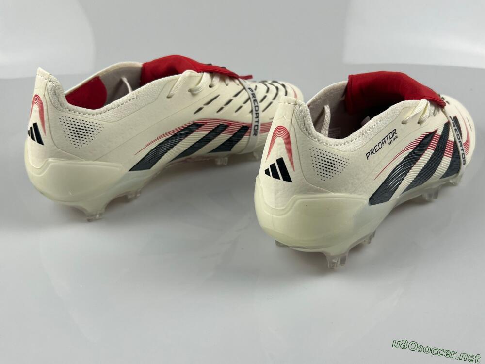 Men's Adidas Predator Elite Foldover Tongue FG Football Boots - Beige/Black/Red