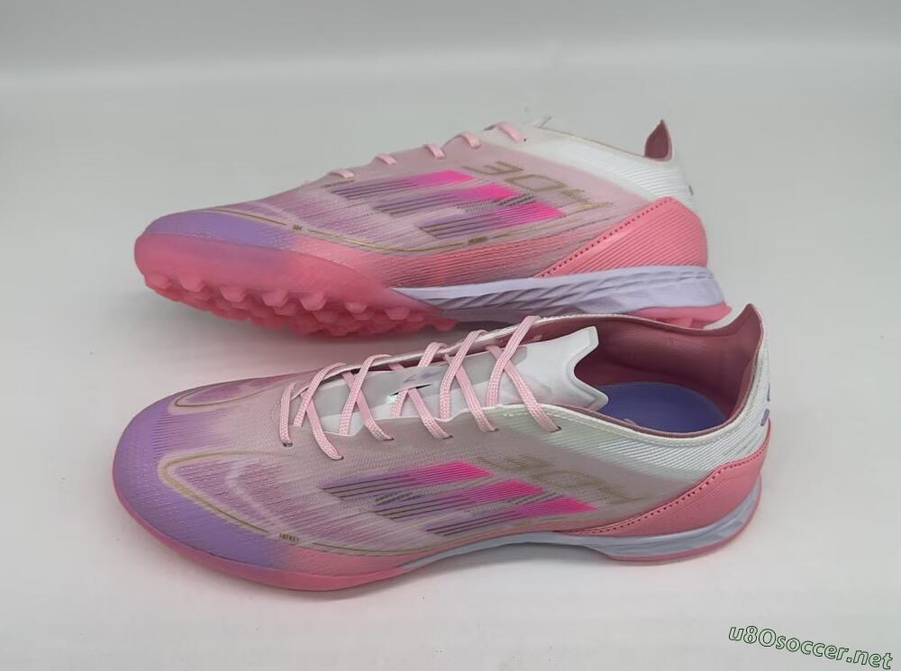 Men's Adidas F50 Pro 304 TF Football Shoes - Pink/White/Purple