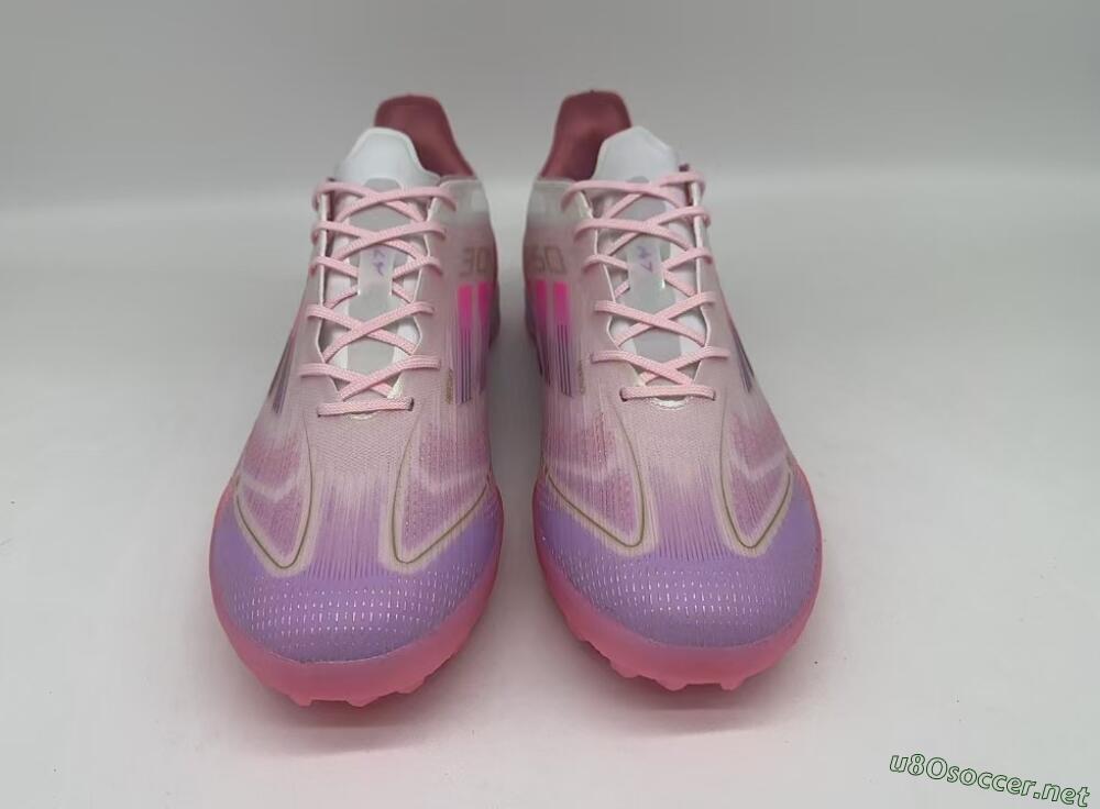 Men's Adidas F50 Pro 304 TF Football Shoes - Pink/White/Purple