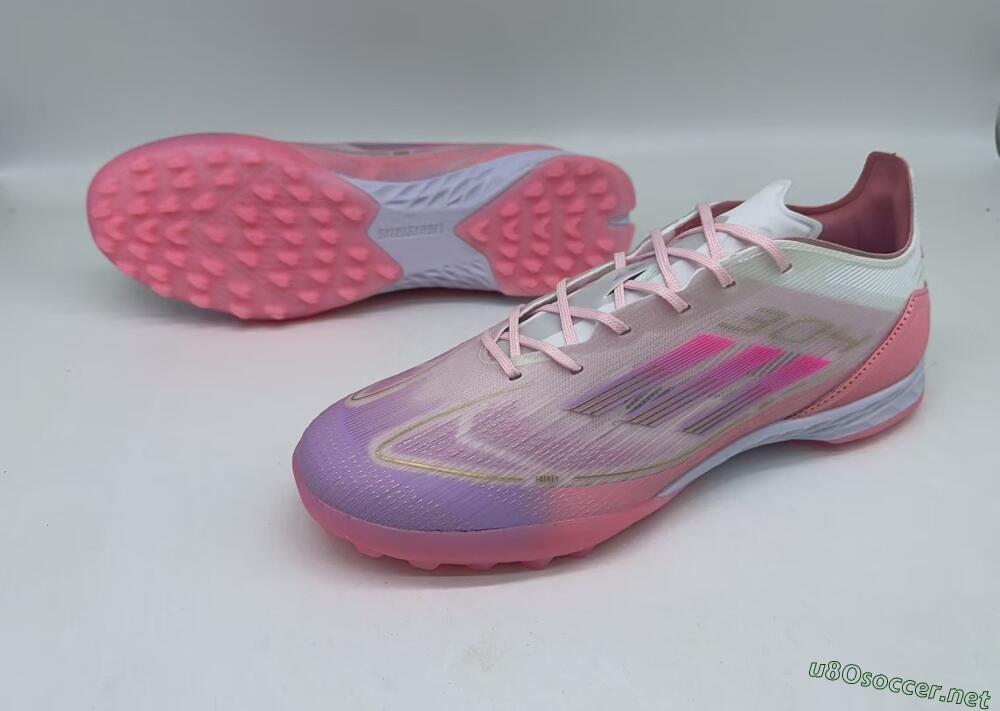 Men's Adidas F50 Pro 304 TF Football Shoes - Pink/White/Purple