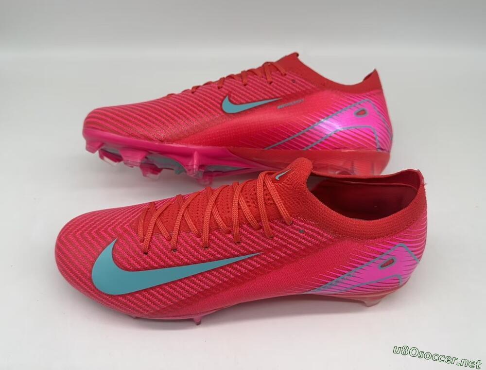 Unisex Nike Air Zoom Mercurial Vapor 16 Elite FG Football Boots - Red/Jade/White