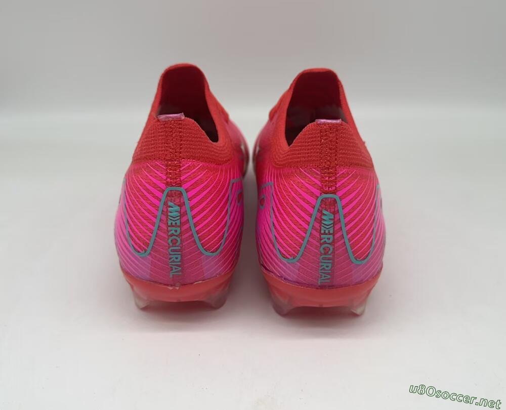 Unisex Nike Air Zoom Mercurial Vapor 16 Elite FG Football Boots - Red/Jade/White