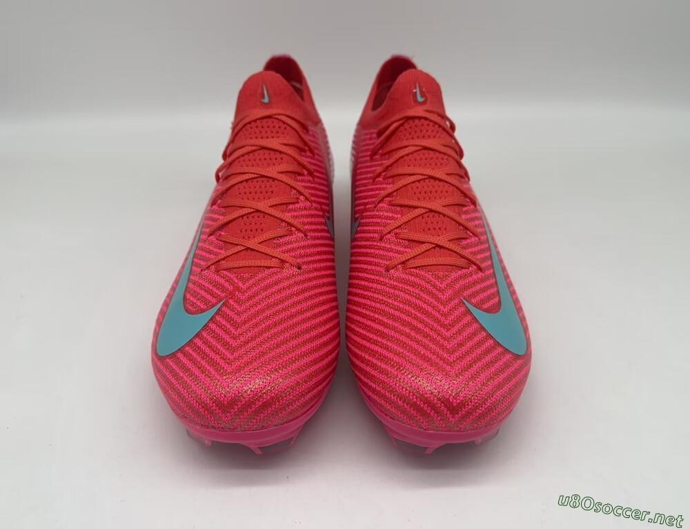 Unisex Nike Air Zoom Mercurial Vapor 16 Elite FG Football Boots - Red/Jade/White