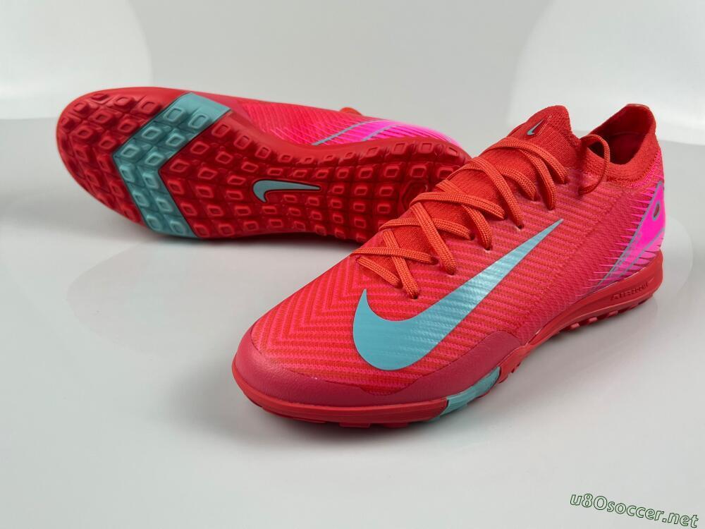 Unisex Nike Air Zoom Mercurial Vapor 16 Elite TF Football Shoes - Red/Jade/White