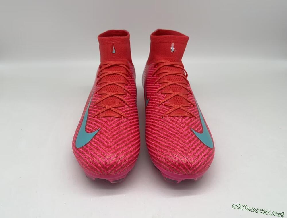Unisex Nike Air Zoom Mercurial Superfly 10 Elite FG Football Boots - Red/Jade/White