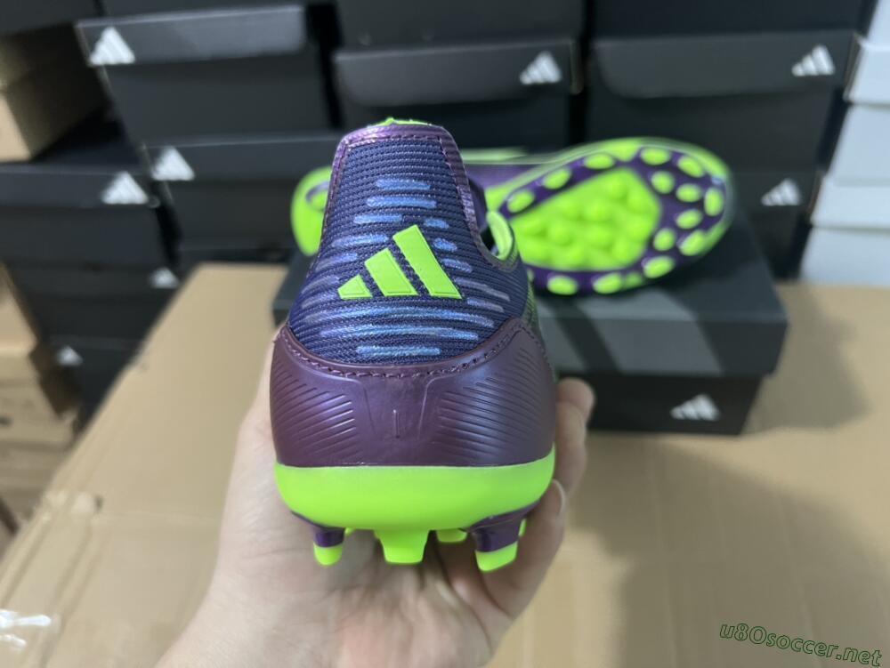 Unisex Adidas F50 Elite MG Football Boots - Purple/Yellow