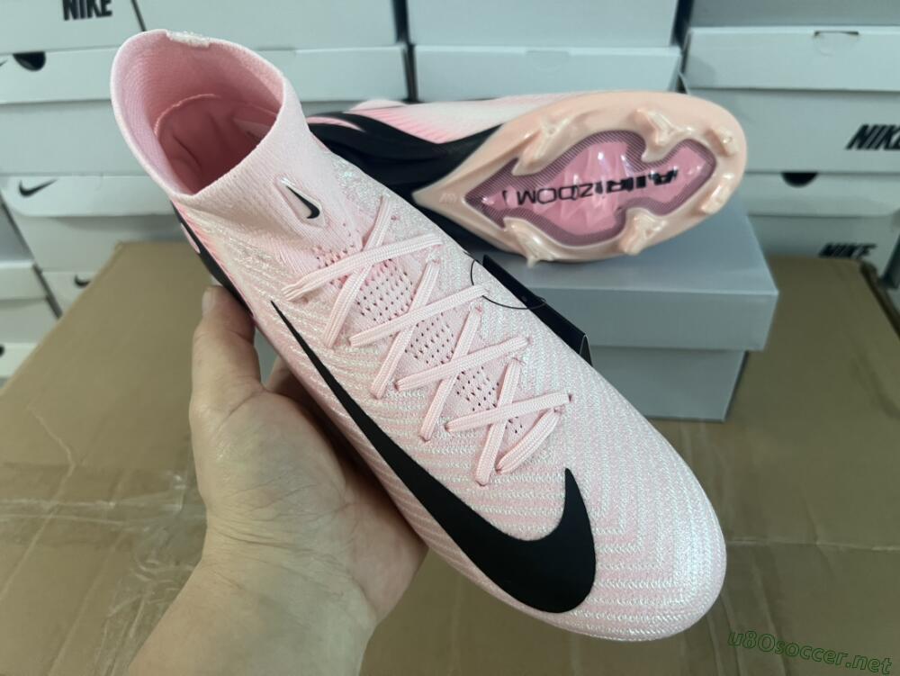 Unisex Nike Air Zoom Mercurial Superfly 10 Elite FG Football Boots - Pink/White/Black