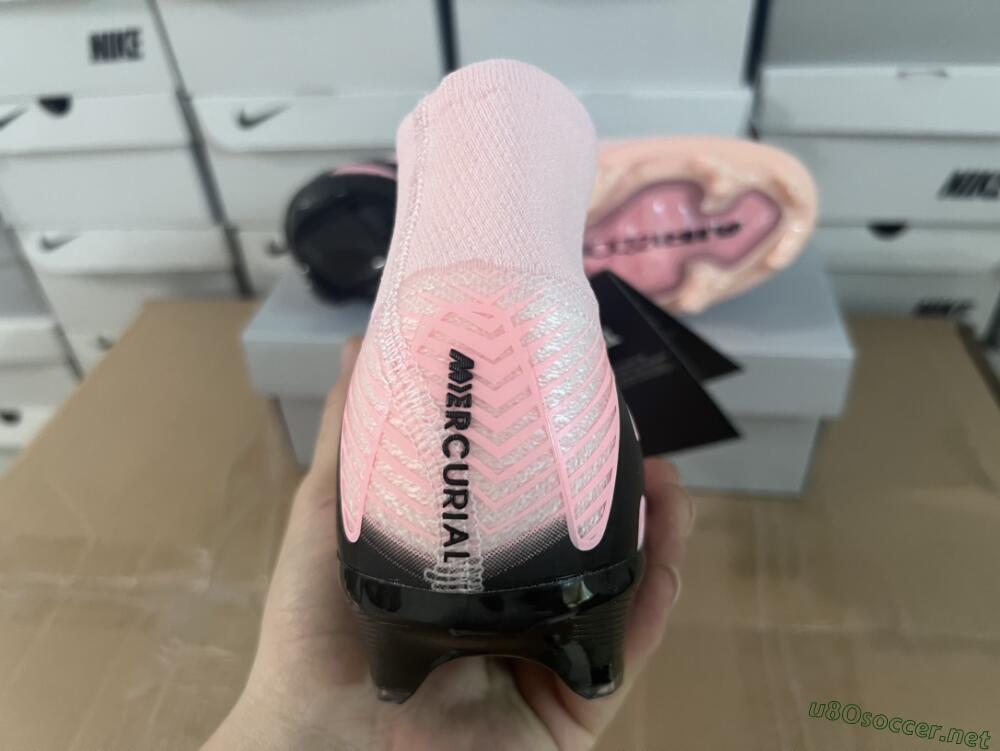 Unisex Nike Air Zoom Mercurial Superfly 10 Elite FG Football Boots - Pink/White/Black