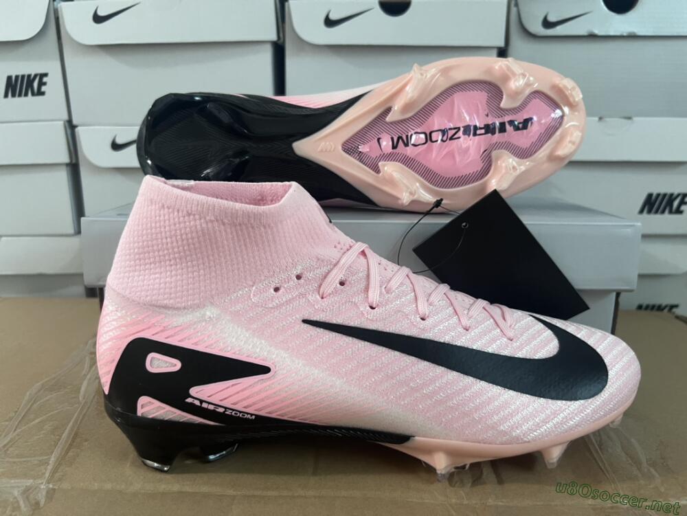 Unisex Nike Air Zoom Mercurial Superfly 10 Elite FG Football Boots - Pink/White/Black