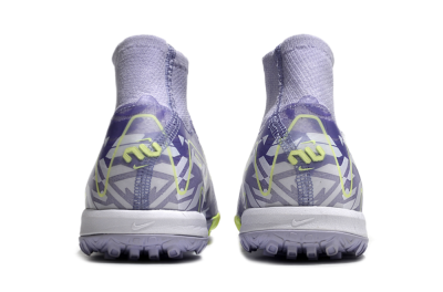 Unisex Nike Air Zoom Mercurial Superfly 10 Elite TF Football Shoes - Purple/Yellow/White