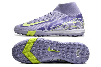 Unisex Nike Air Zoom Mercurial Superfly 10 Elite TF Football Shoes - Purple/Yellow/White