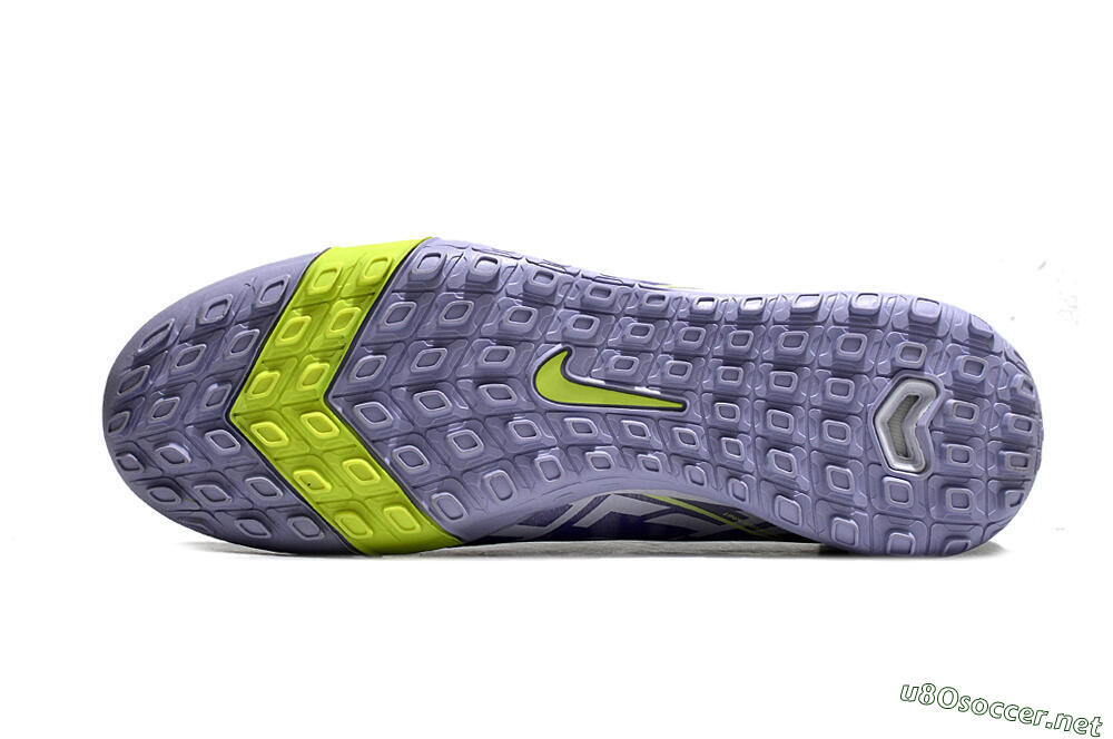 Unisex Nike Air Zoom Mercurial Superfly 10 Elite TF Football Shoes - Purple/Yellow/White 6