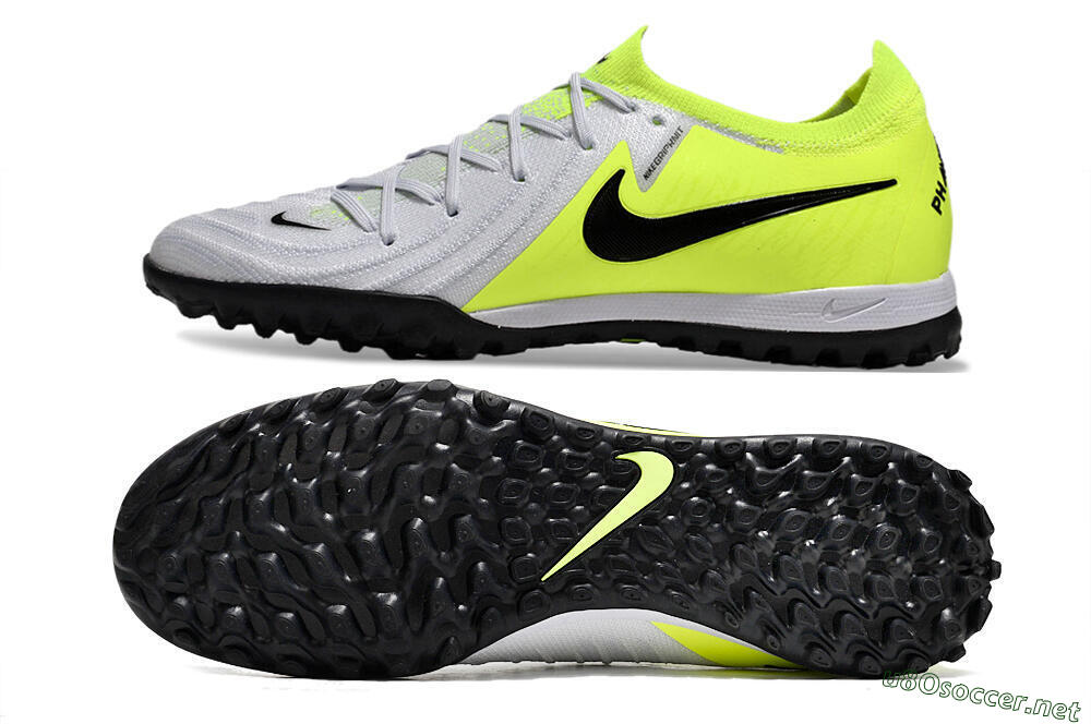 Unisex Nike Phantom Luna Elite TF Football Shoes - Grey/Yellow/Black 1