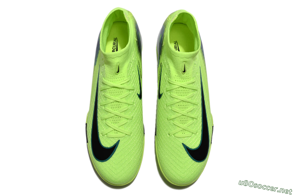 Unisex Nike Air Zoom Mercurial Superfly 10 Elite TF Football Shoes - Yellow/Black/Blue 4