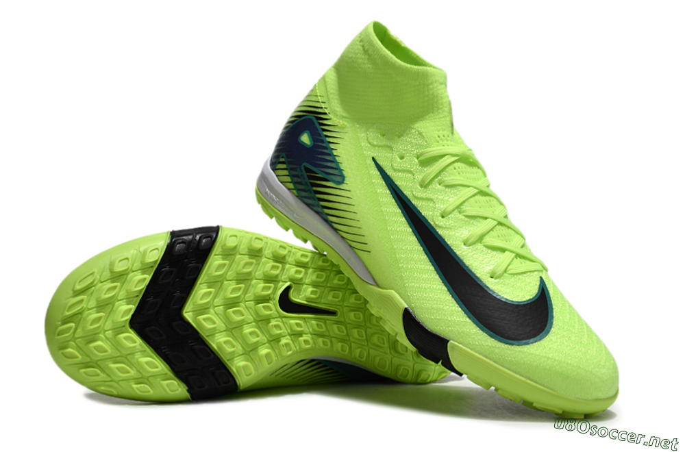 Unisex Nike Air Zoom Mercurial Superfly 10 Elite TF Football Shoes - Yellow/Black/Blue 3