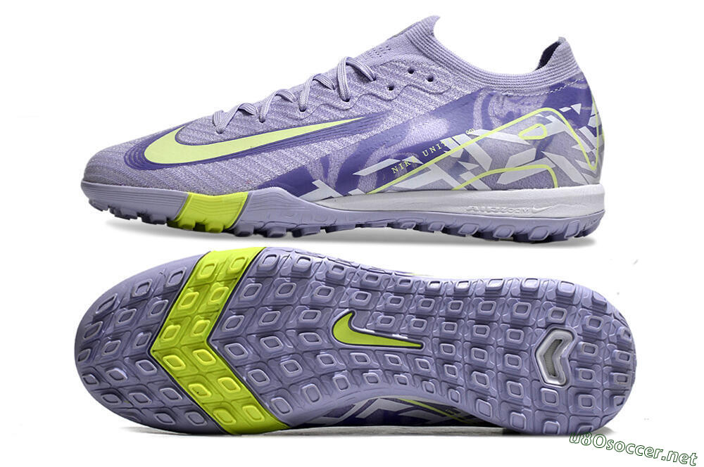 Unisex Nike Air Zoom Mercurial Vapor 16 Elite TF Football Shoes - Purple/Yellow/White 1