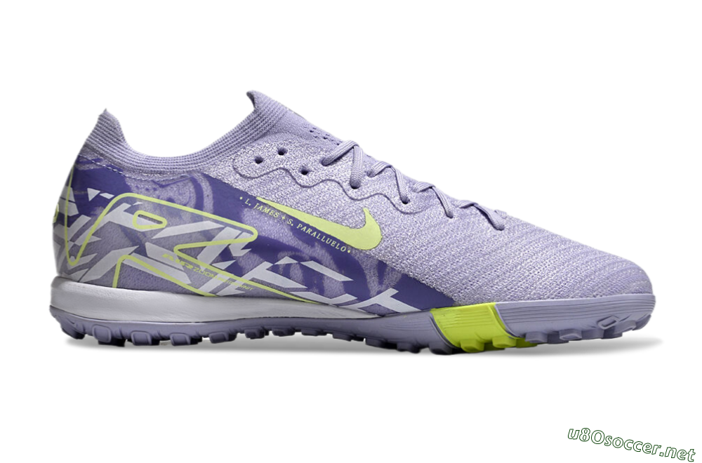 Unisex Nike Air Zoom Mercurial Vapor 16 Elite TF Football Shoes - Purple/Yellow/White 7