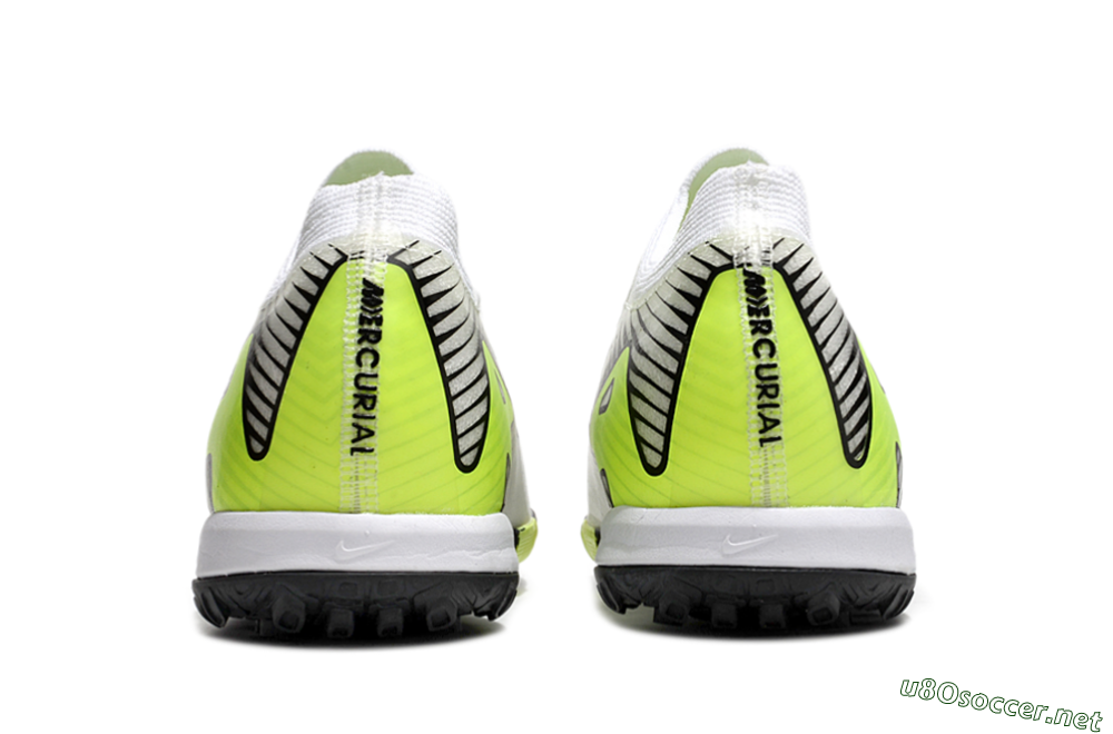Unisex Nike Air Zoom Mercurial Vapor 16 Elite TF Football Shoes - White/Black/Yellow 5