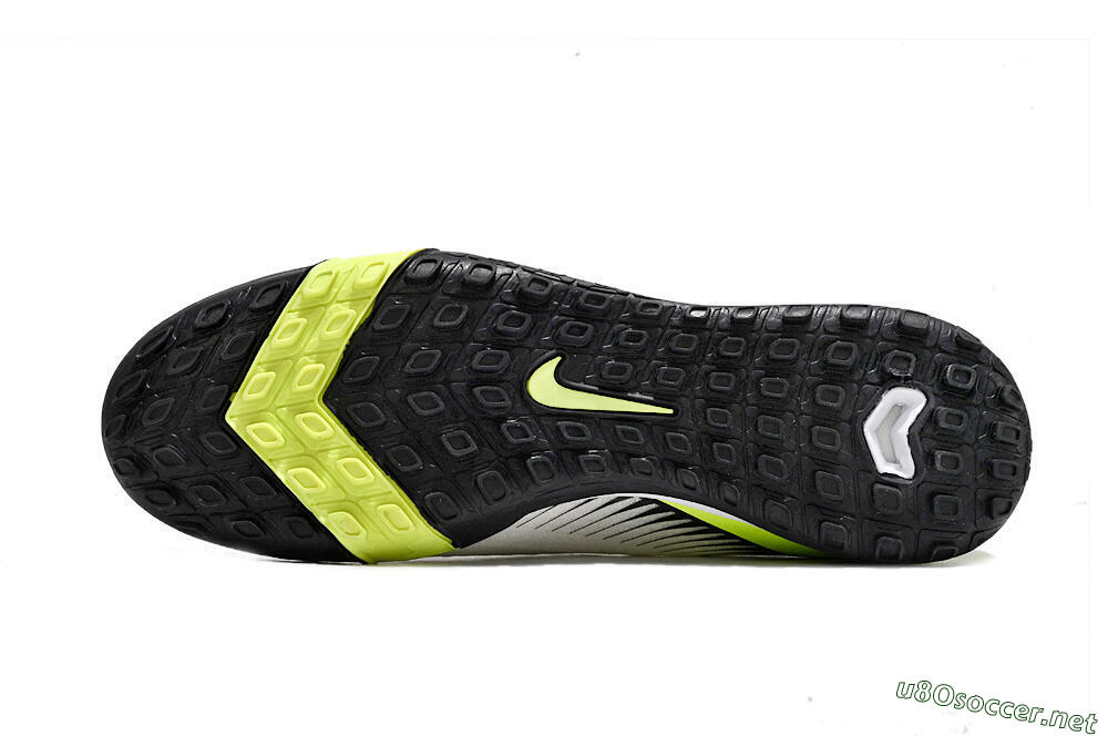 Unisex Nike Air Zoom Mercurial Vapor 16 Elite TF Football Shoes - White/Black/Yellow 6
