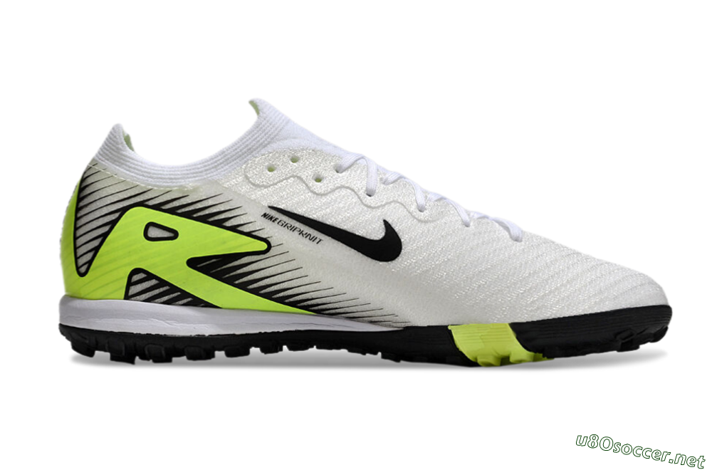 Unisex Nike Air Zoom Mercurial Vapor 16 Elite TF Football Shoes - White/Black/Yellow 7