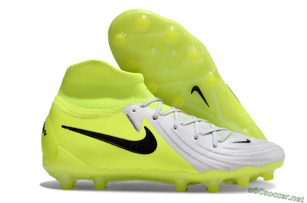 Men's Nike Phantom Luna Elite AG Football Boots - Grey/Yellow/Black 2