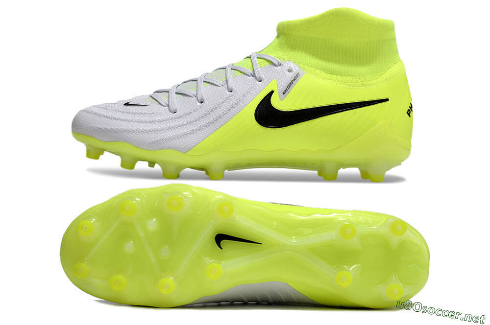 Men's Nike Phantom Luna Elite AG Football Boots - Grey/Yellow/Black 1