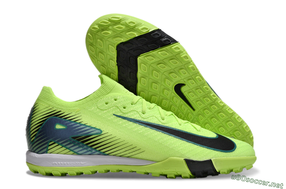 Unisex Nike Air Zoom Mercurial Vapor 16 Elite TF Football Shoes - Yellow/Black/Blue 2