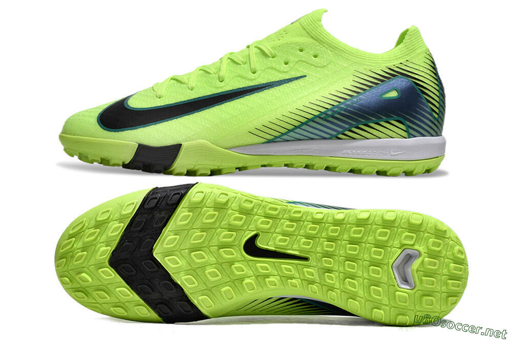 Unisex Nike Air Zoom Mercurial Vapor 16 Elite TF Football Shoes - Yellow/Black/Blue 1
