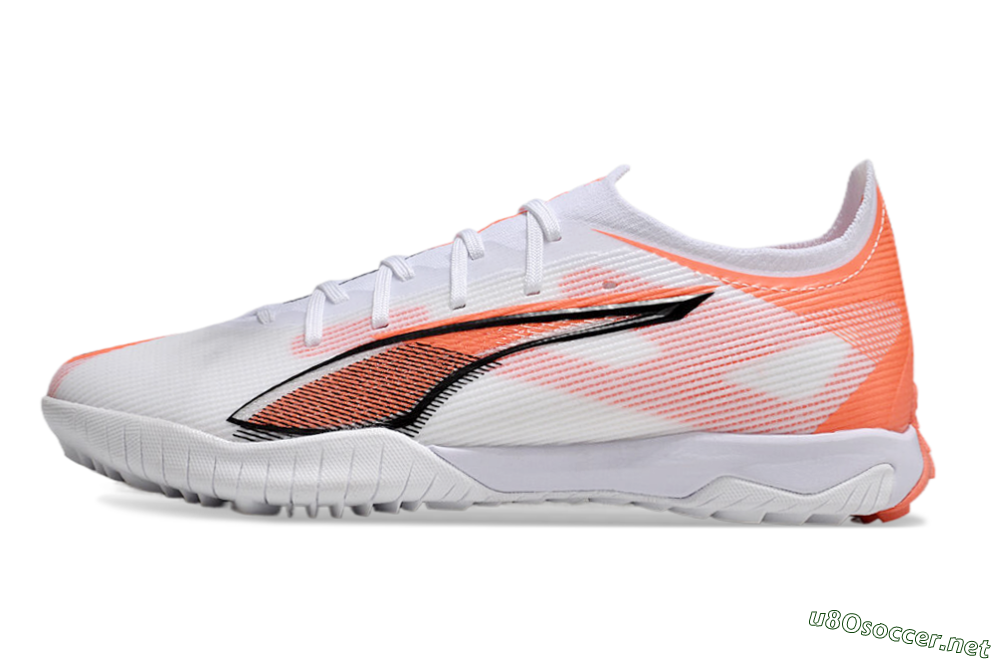 Men's Puma Ultra Ultimate TF Football Shoes - White/Red/Black 0