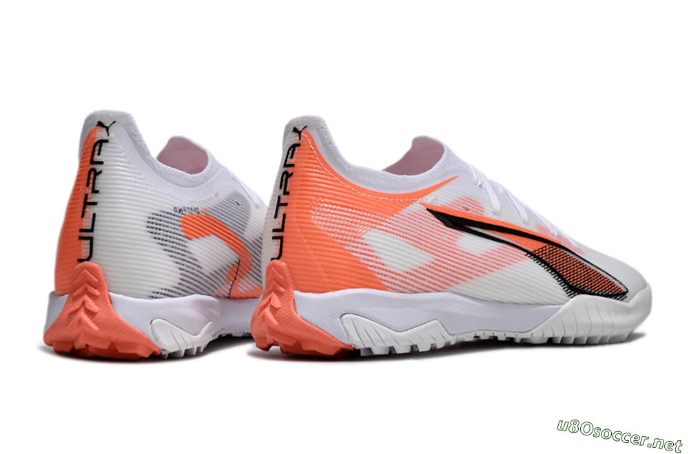 Men's Puma Ultra Ultimate TF Football Shoes - White/Red/Black 6