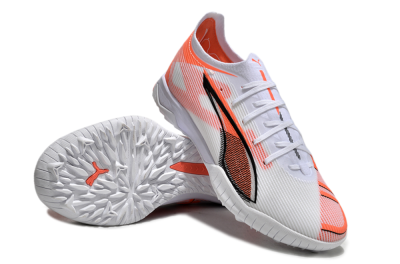 Men's Puma Ultra Ultimate TF Football Shoes - White/Red/Black