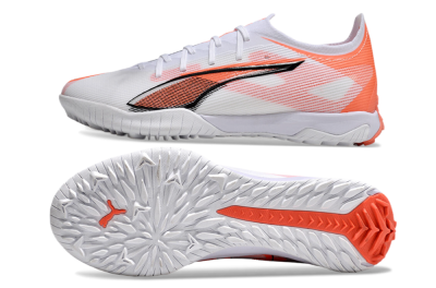 Men's Puma Ultra Ultimate TF Football Shoes - White/Red/Black
